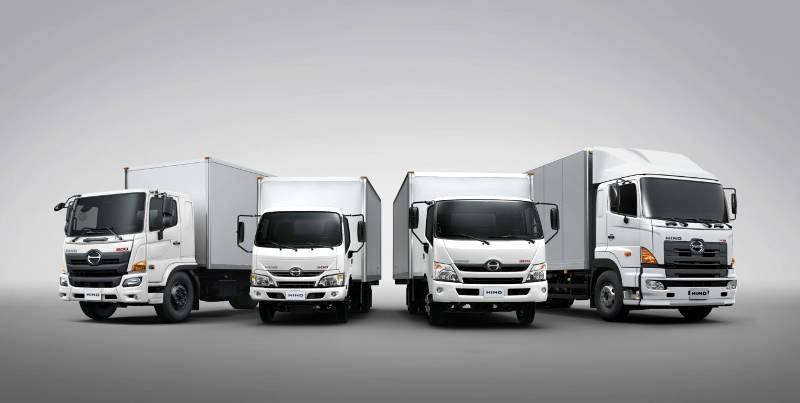 The Hino 500 Wide Cab range