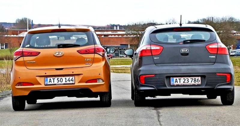 Kia Rio versus Hyundai i20