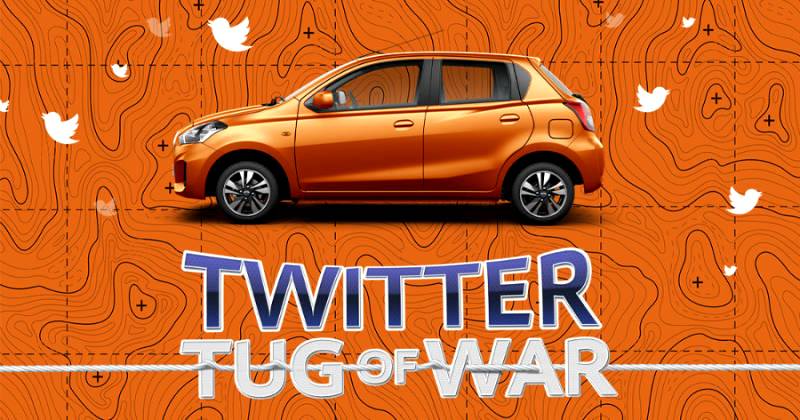 Savour the tweet taste of success by winning a new Datsun GO in a Twitter Tug of War