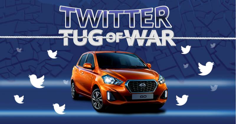 Savour the tweet taste of success by winning a new Datsun GO in a Twitter Tug of War