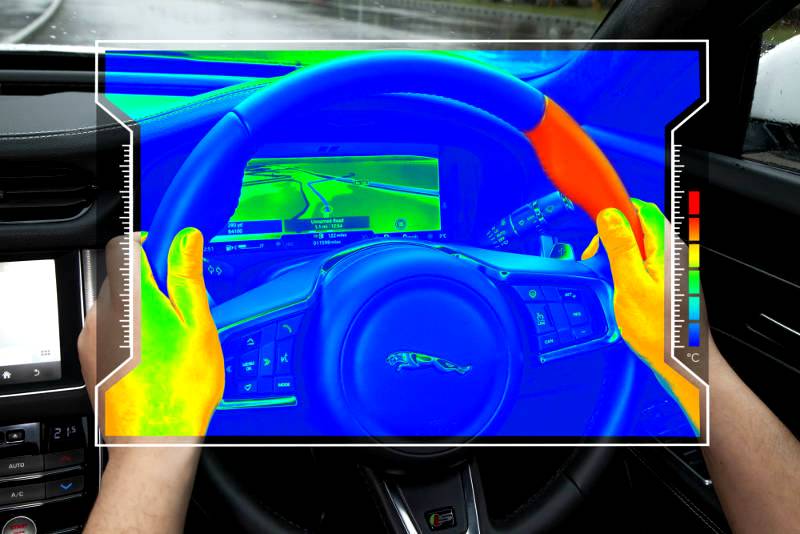Sensory steering wheel keeps your eyes on the road
