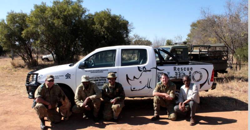 White Toyota double-cab Hilux