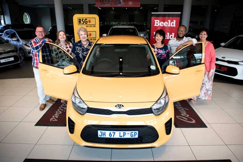 KIA Motors hands over Picanto to lucky winner of the Beeld Children’s Fund fundraising drive