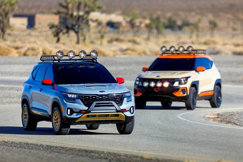 KIA unleashes untamed Seltos X-Line concepts at 2019 Los Angeles Auto Show
