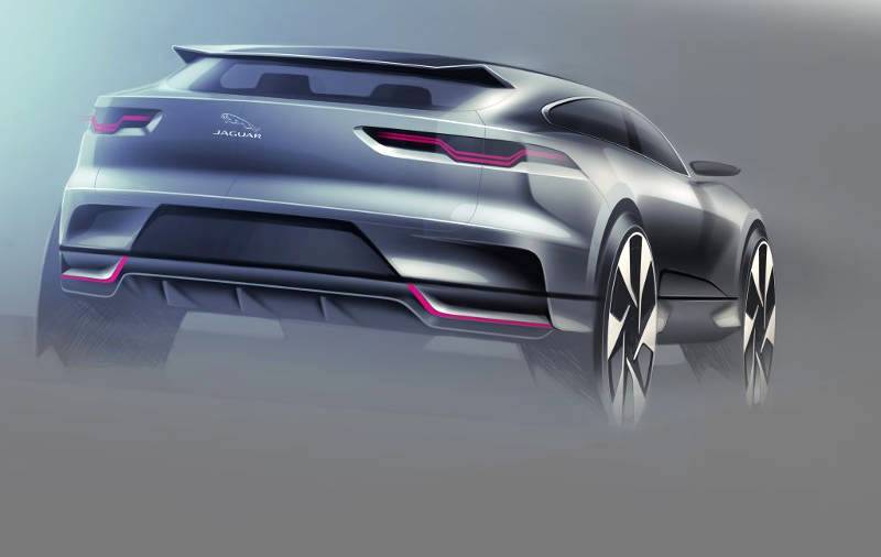 Films follow the all-electric I-PACE from pencil sketch through to 3D animation