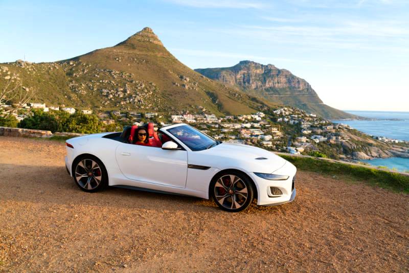 Carol Bouwer and the Jaguar F-TYPE - a fearless pairing