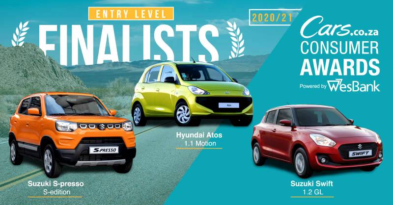 The finalists: 2020/21 Cars.co.za Consumer Awards, powered by WesBank