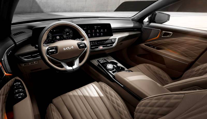 Kia unveils first images and details of all-new K8 high-tech