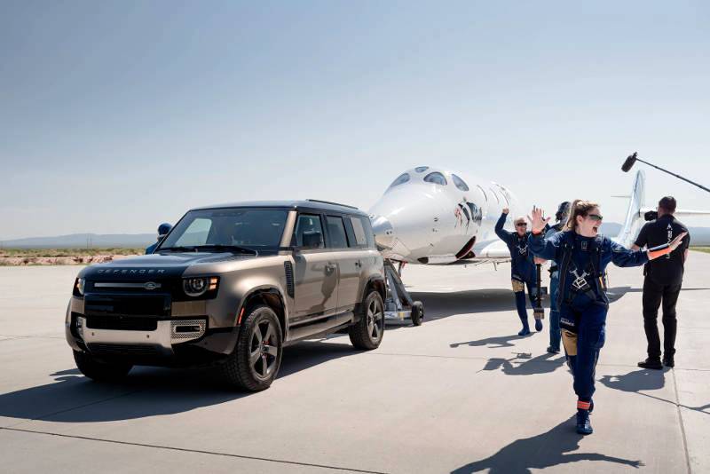 Above and beyond: Land Rover supports Virgin Galactic's first fully crewed space flight