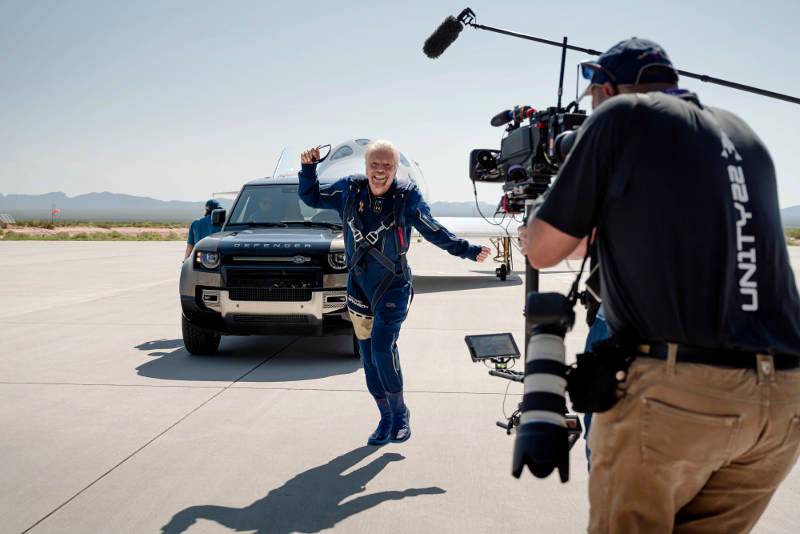 Above and beyond: Land Rover supports Virgin Galactic's first fully crewed space flight