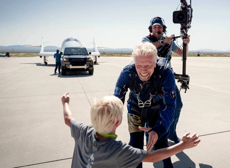 Above and beyond: Land Rover supports Virgin Galactic's first fully crewed space flight