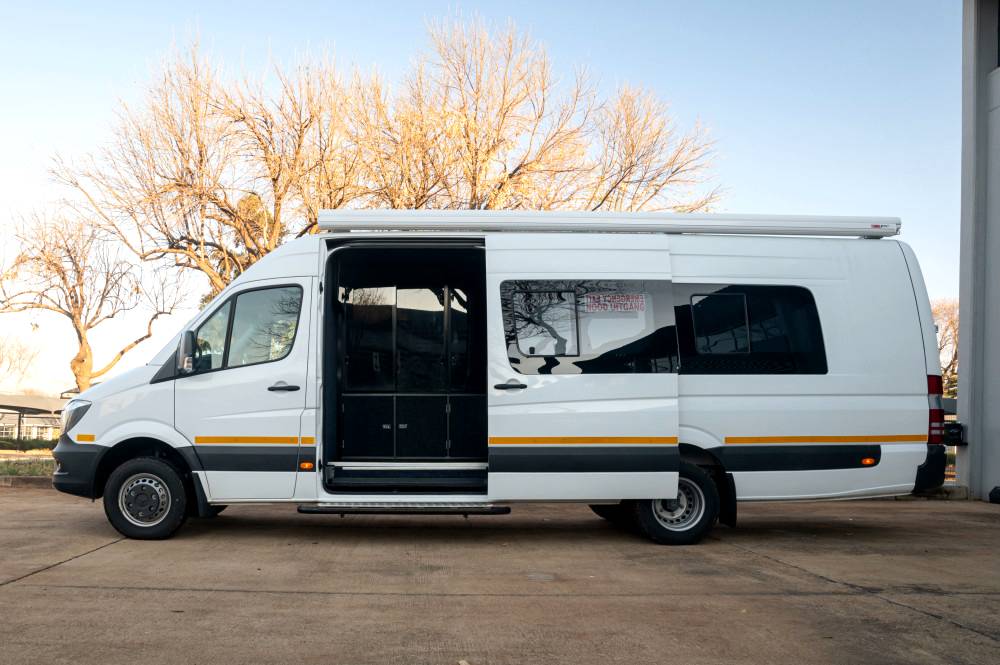 Versatile Sprinter converted into a mobile museum