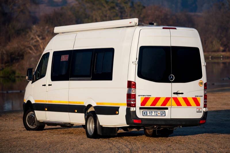 Versatile Sprinter converted into a mobile museum