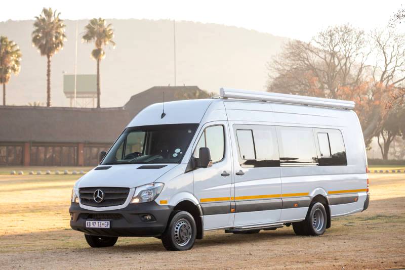 Versatile Sprinter converted into a mobile museum