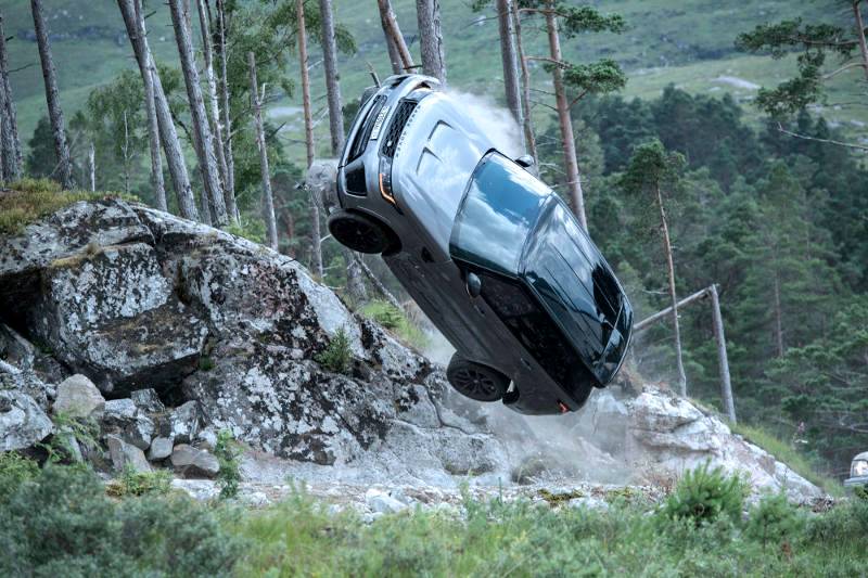 New behind-the-scenes footage shows Range Rover Sport SVR preparing to make an impact in new James Bond film