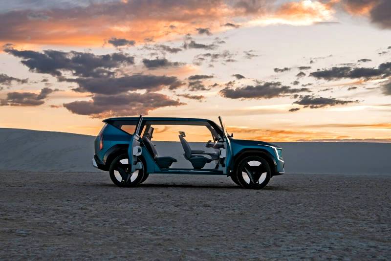 The Kia Concept EV9 all-electric SUV takes centre stage at AutoMobility LA