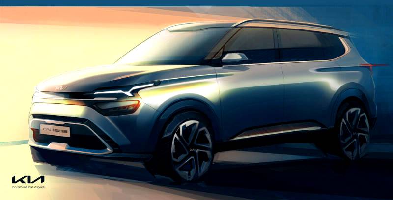 Kia reveals official sketches of Carens