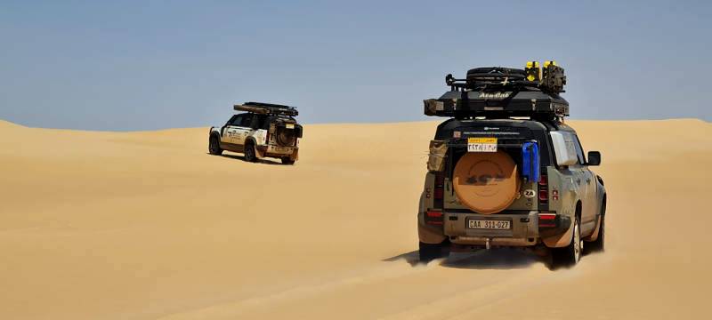 Kingsley Holgate Defender Transcontinental Expedition reaches the halfway point