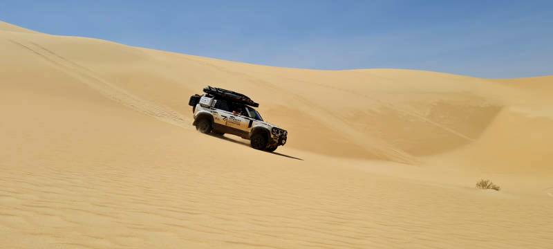 Kingsley Holgate Defender Transcontinental Expedition reaches the halfway point