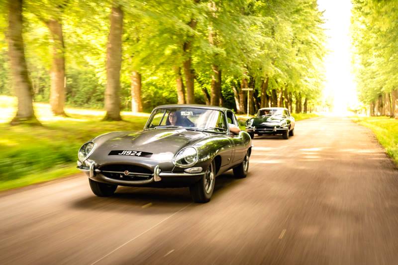 Jaguar Classic E-type collection drive honours memorable Geneva trip from 1961