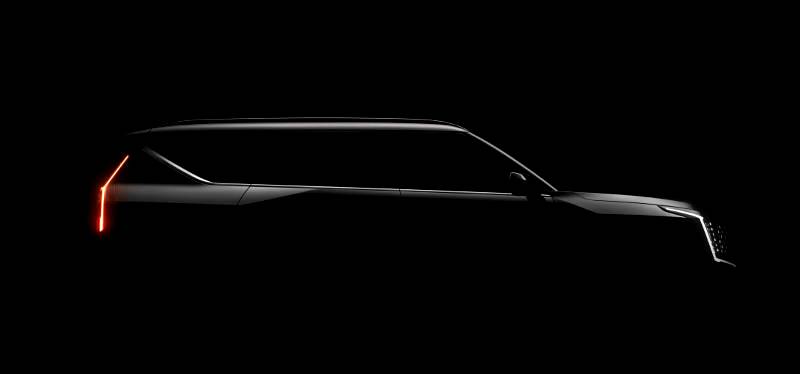 Kia EV9 SUV exterior teased in video clips