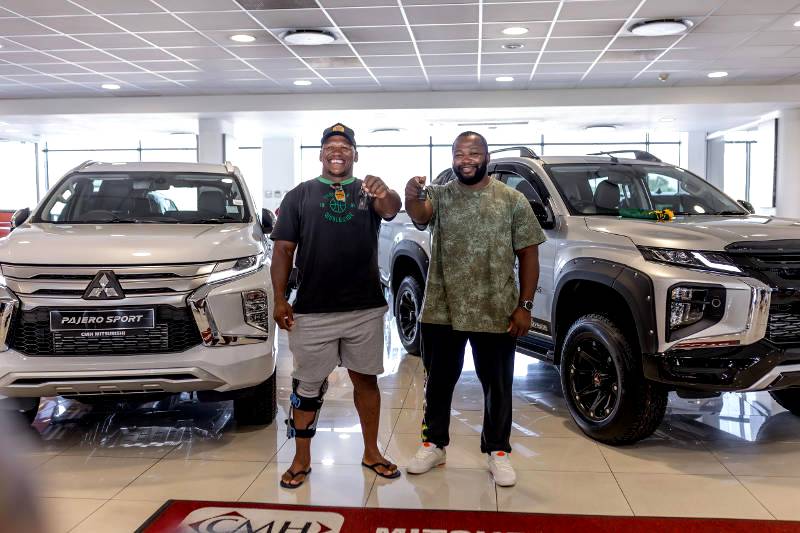 Sporting icon Bongi Mbonambi hooks up with the legendary Mitsubishi Pajero Sport