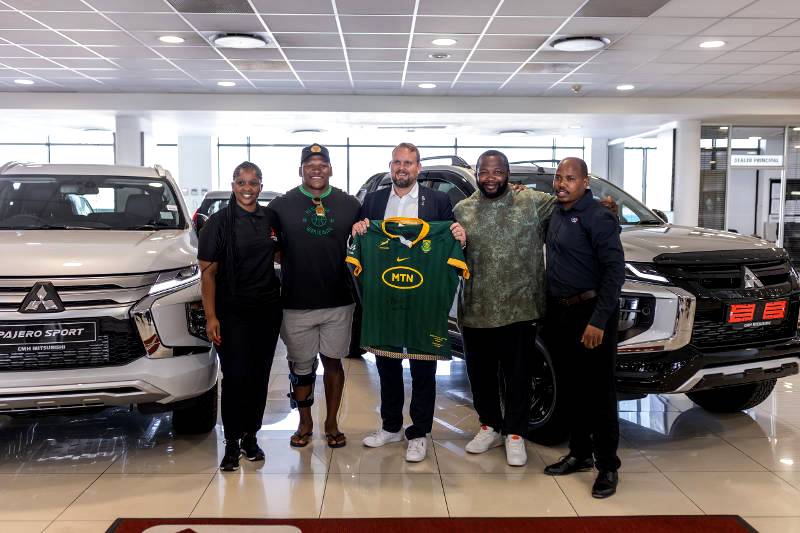Sporting icon Bongi Mbonambi hooks up with the legendary Mitsubishi Pajero Sport