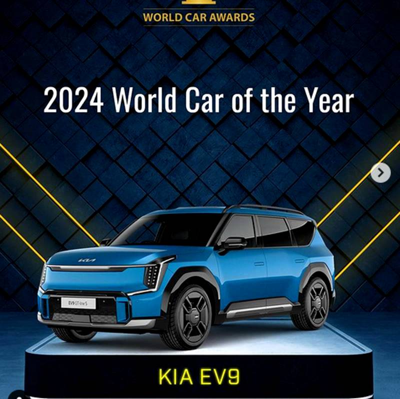 The best car in the world Kia EV9 secures double win at 2024 World Car Awards