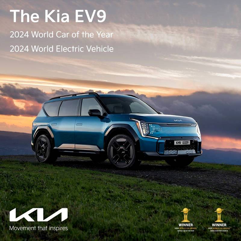 The best car in the world Kia EV9 secures double win at 2024 World Car Awards