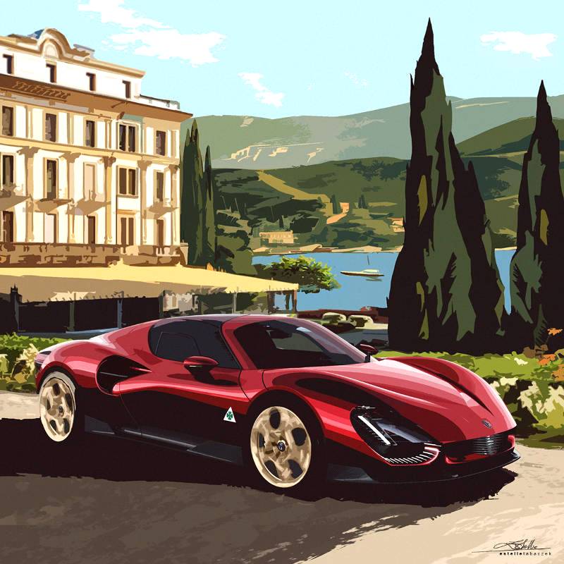 New Alfa Romeo 33 Stradale at “Concorso di Eleganza di Villa d'Este”