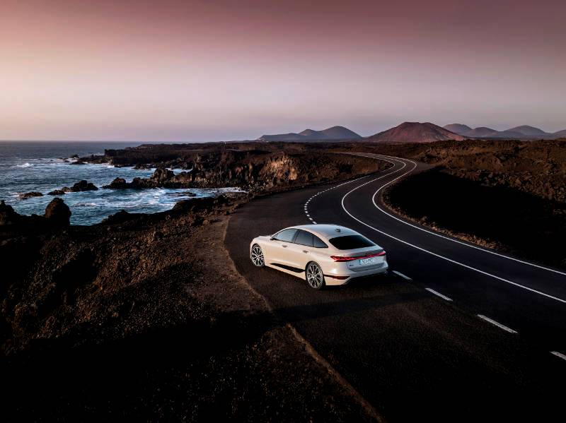 Rethinking the upper midsize segment: the Audi A6 e-tron sets standards in design and range