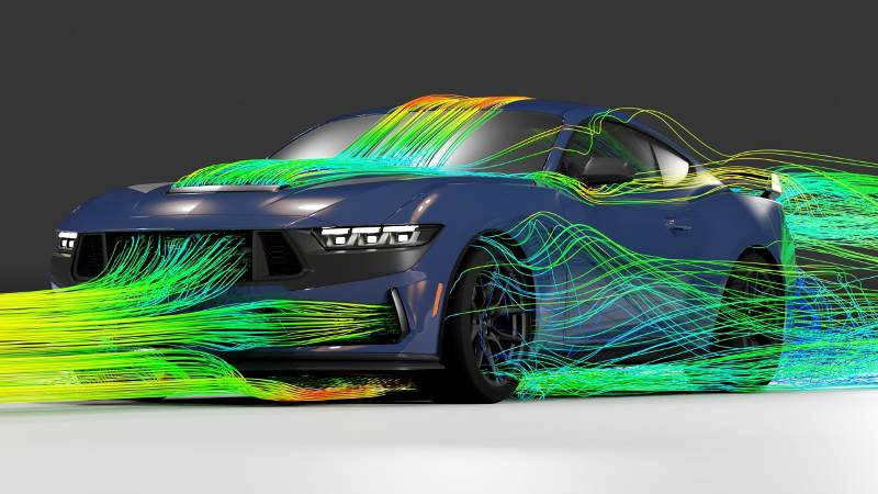 Aero First: New 322 km/h Wind Tunnel Treadmill Helped Design Mustang Dark Horse