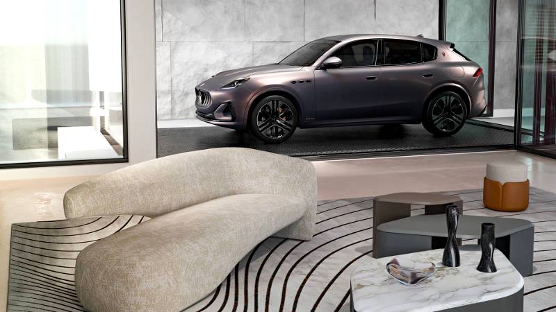 MASERATI AND GIORGETTI UNVEIL AN INTERIOR COLLECTION AND A FUORISERIE GRECALE ONE-OFF AT MILAN DESIGN WEEK
