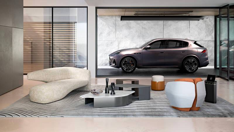 MASERATI AND GIORGETTI UNVEIL AN INTERIOR COLLECTION AND A FUORISERIE GRECALE ONE-OFF AT MILAN DESIGN WEEK