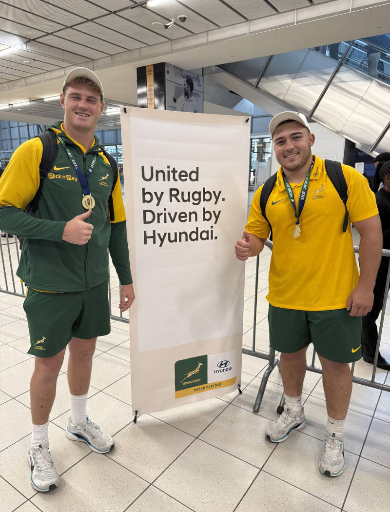 Hyundai Automotive South Africa Congratulates Junior Springboks on Historic World Championship Victory
