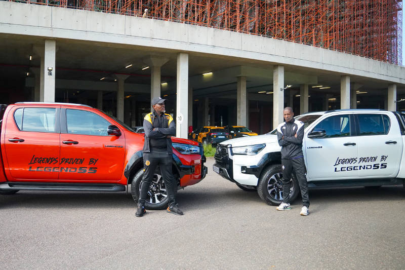 FOOTBALL LEGENDS DRIVEN BY HILUX LEGEND 55